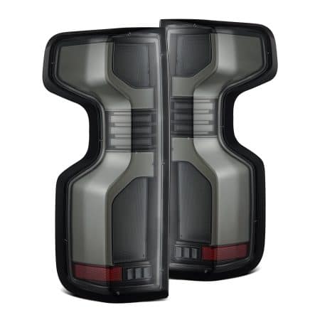 AlphaRex LUXX-Series LED Alpha-Black Tail Lights for T1 Chevrolet Silverado 1500 /  2500HD / 3500HD