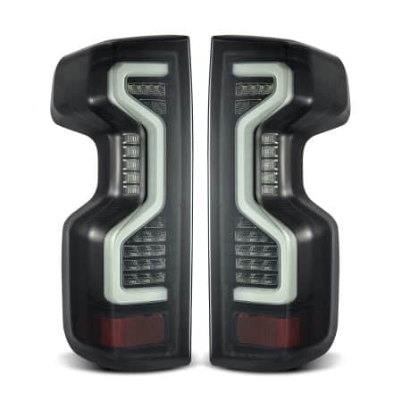 AlphaRex PRO-Series LED Jet Black Tail Lights for T1XX Chevrolet Silverado 1500 / 2500HD / 3500HD [ATL-CL19-W-LBS-CVT/ATL-CL19-W-LBS]