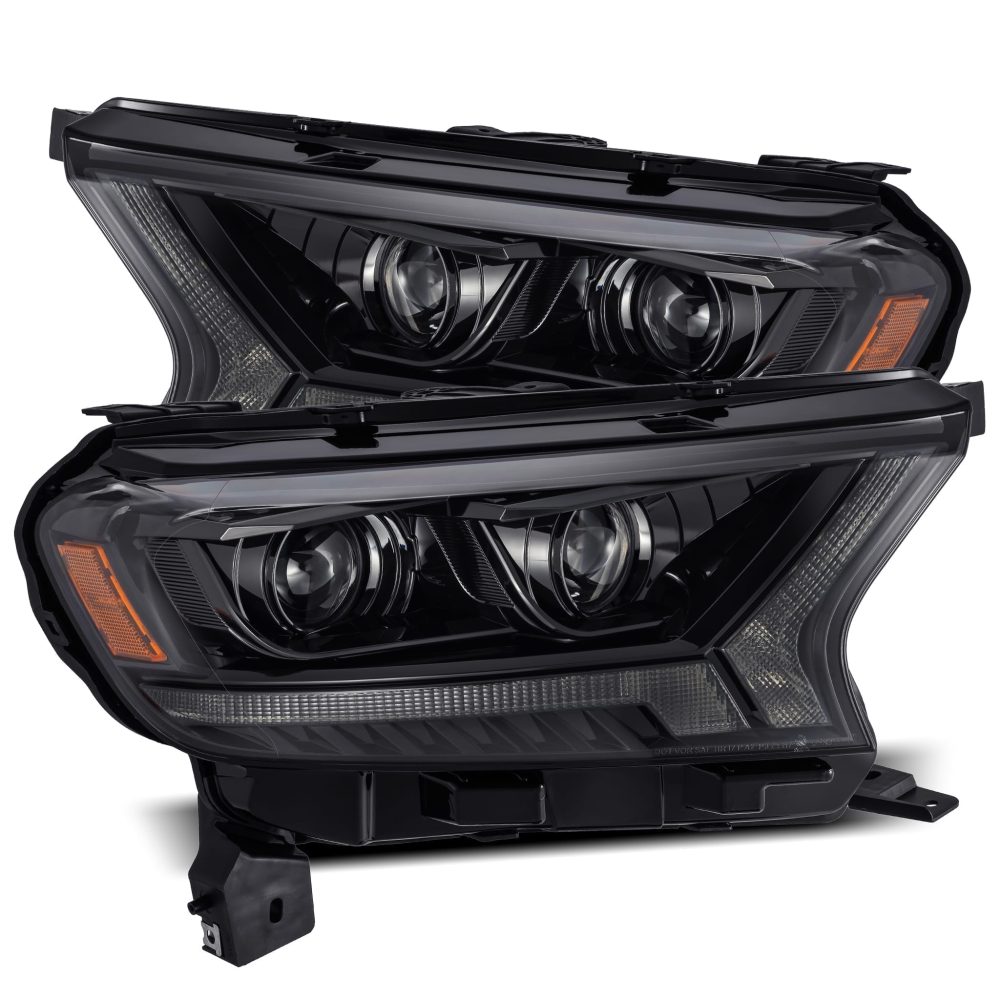 AlphaRex LUXX-Series LED Projector Alpha-Black Headlights for P703 Ford Ranger [AHL-FR16-PL-SA-FLB]