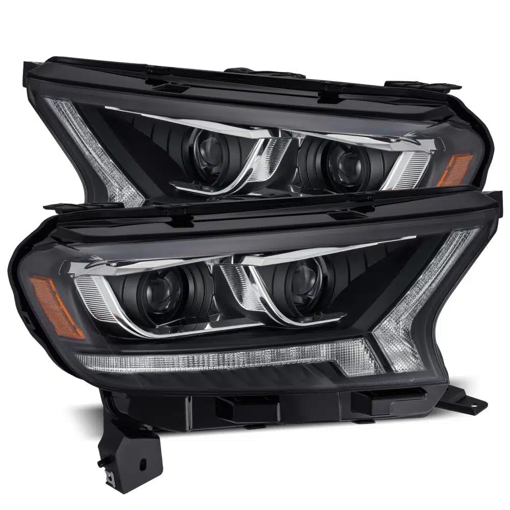 AlphaRex PRO-Series Halogen Projector Black Headlights for P703 Ford Ranger [AHL-FR16-P-S-B]