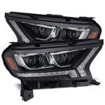 AlphaRex PRO-Series Halogen Projector Black Headlights for P703 Ford Ranger [AHL-FR16-P-S-B]