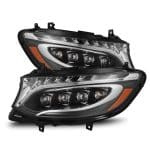 AlphaRex NOVA-Series LED Projector Black Headlights for VS30 Mercedes-Benz Sprinter [AHL-MBS19-N-B-CVT/AHL-MBS19-N-B]