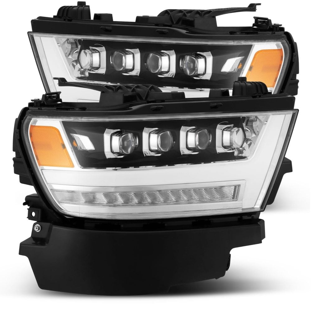 AlphaRex NOVA-Series LED Projector Chrome Headlights for DT Dodge Ram 1500 [AHL-DR19-N-C-CVT/AHL-DR19-N-C]