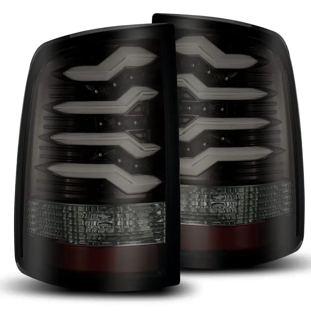 AlphaRex PRO-Series LED Jet Black Tail Lights for DT Dodge Ram 2500 / 3500 [ATL-DR19-2500-W-LBS]