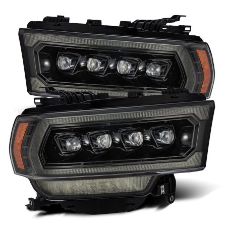 AlphaRex NOVA-Series LED Projector Alpha-Black Headlights for DJ & D2 Dodge Ram 2500 / 3500 / 4500 / 5500 [AHL-DR219-N-FLB-CVT/AHL-DR219-N-FLB]