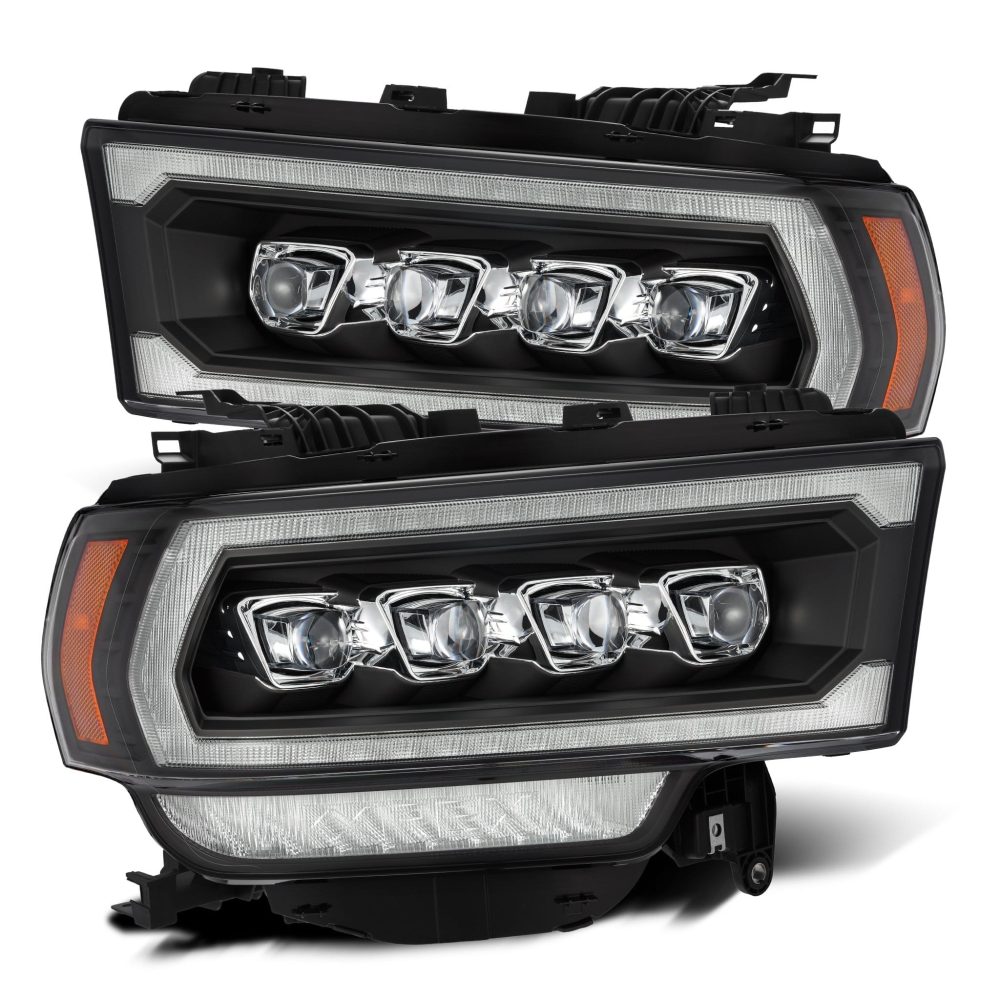 AlphaRex NOVA-Series LED Projector Black Headlights for DJ & D2 Ram 2500 / 3500 / 4500 / 5500 [AHL-DR219-N-B/AHL-DR219-N-B-CVT]