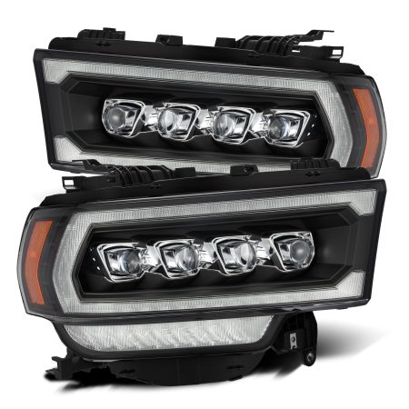 AlphaRex NOVA-Series LED Projector Black Headlights for DJ & D2 Dodge Ram 2500 / 3500 / 4500 / 5500 [AHL-DR219-N-B/AHL-DR219-N-B-CVT]