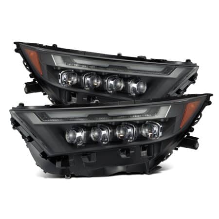AlphaRex NOVA-Series LED Projector Black Headlights for XA50 Toyota RAV4 (Low Trim) [AHL-TR19-N-B-CVT/AHL-TR19-N-B]