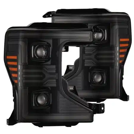 AlphaRex LUXX-Series LED Projector Alpha-Black Headlights for P558 Ford Super Duty [AHL-FD20-PL-SA-FLB-CVT/AHL-FD20-PL-SA-FLB]