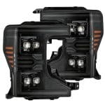 AlphaRex NOVA-Series LED Projector Alpha-Black Headlights for P558 Ford Super Duty [AHL-FD20-N-FLB-CVT/ AHL-FD20-N-FLB]