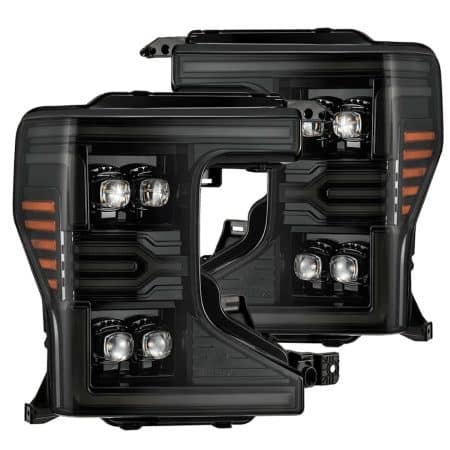AlphaRex NOVA-Series LED Projector Alpha-Black Headlights for P558 Ford Super Duty [AHL-FD20-N-FLB-CVT/ AHL-FD20-N-FLB]
