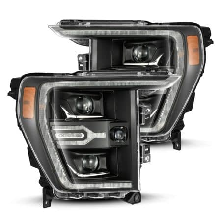 AlphaRex LUXX-Series LED Projector Black Headlights for 14th Gen Ford F150 / F150 Raptor