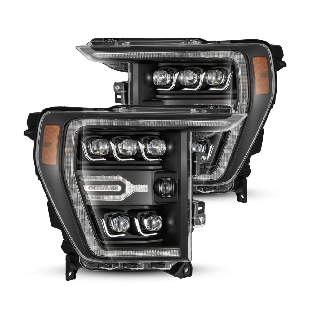 AlphaRex NOVA-Series LED Projector Black Headlights for P702 Ford F150 / F150 Raptor