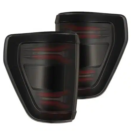 AlphaRex LUXX-Series LED Black-Red Tail Lights for P702 Ford F150 (wth BLIS) [RTL-FF21-G2-SA-RR-LBS-CVT/RTL-FF21-G2-SA-RR-LBS]