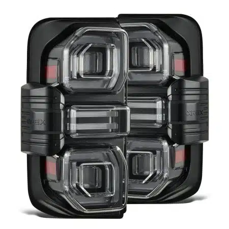AlphaRex NOVA-Series Prismatic LED Black Tail Lights for U725 Ford Bronco [RTL-FB21-L SA-YW-B-CVT/RTL-FB21-SA-YW-LB]