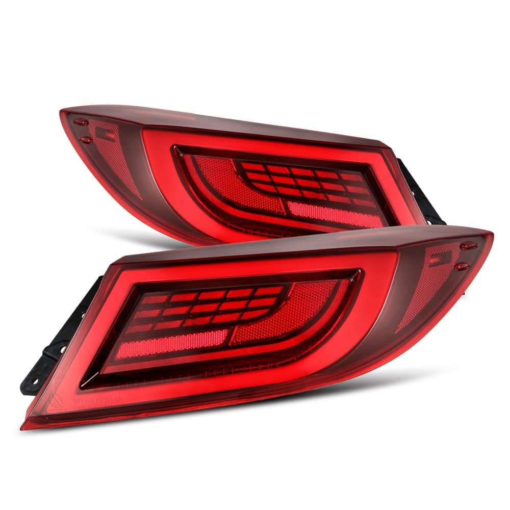 AlphaRex LUXX-Series LED Tail Lights Vivid Red for ZN8 & ZD8 Toyota GR86 / Subaru BRZ [BTL-T821-SA-YW-LBR-BCPL/BTL-T821-SA-YW-LBR]