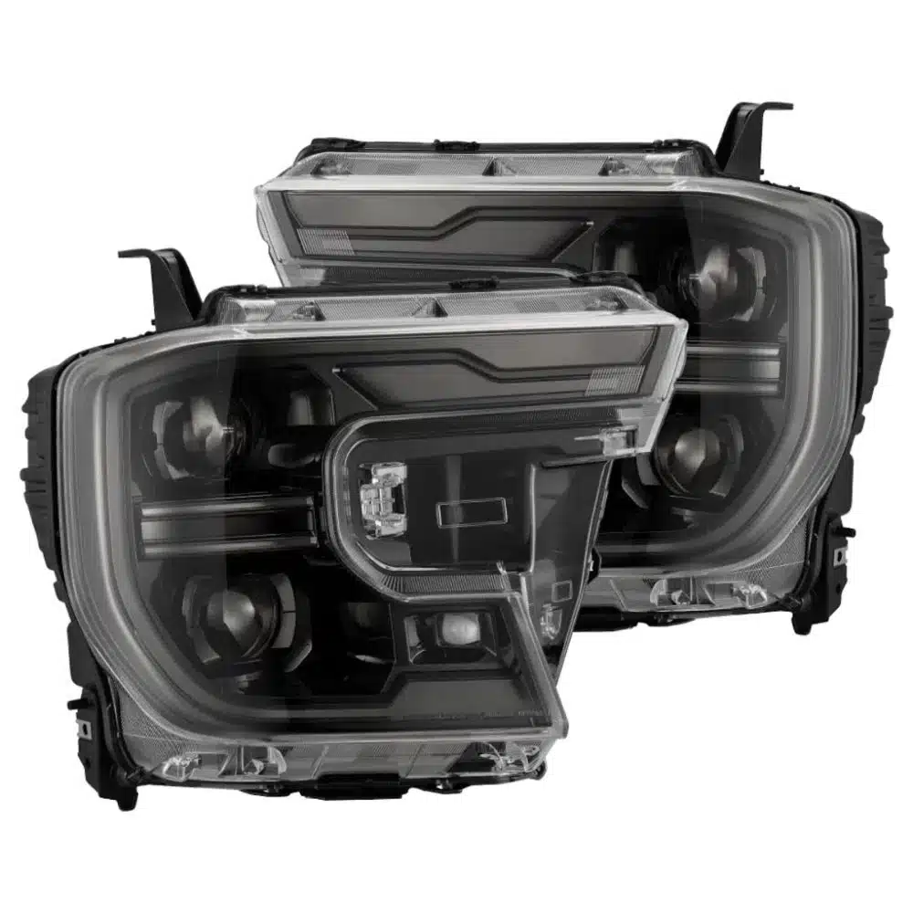 AlphaRex LUXX-Series LED Projector Alpha-Black Headlights for P703 Ford Ranger / Ranger Raptor [AHL-FR24-PL-SA-FLB-CVT-RPT/AHL-FR24-PL-SA-FLB]