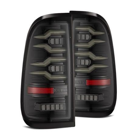 AlphaRex LUXX-Series LED Alpha-Black Tail Lights for SN95 Ford Super Duty / F150
