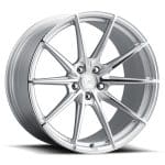 AL13 Flow+Technik Series FR20 Wheel in 2-Tone Silver - Front Side View of Wheel