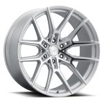 AL13 Flow+Technik Series FR66 Wheel in 2-Tone Silver - Front Side View of Wheel
