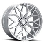 AL13 Flow+Technik Series FR80 Wheel in Silver - Front Side View of Wheel