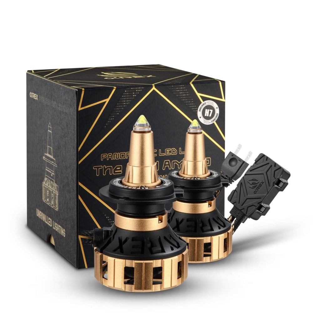 AlphaRex Gold Ammo Panoramic LED light bulbs