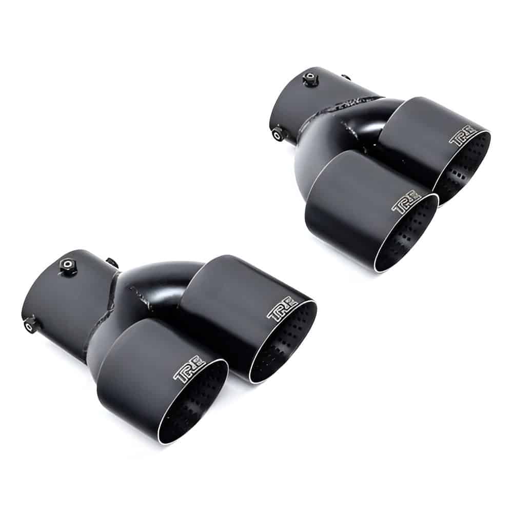 Trevora Cerakote Black Exhaust Tip Set for G42 / G2x BMW M240i, M340i, & M440i
