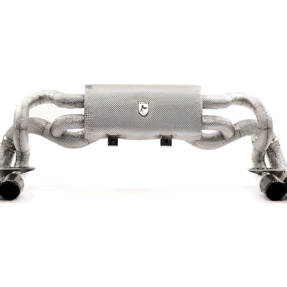 Kline Innovation Rear silencer Exhaust with Carbon Tips for Kimera EVO37 [KL-KIME-EVO37-RS-INC]