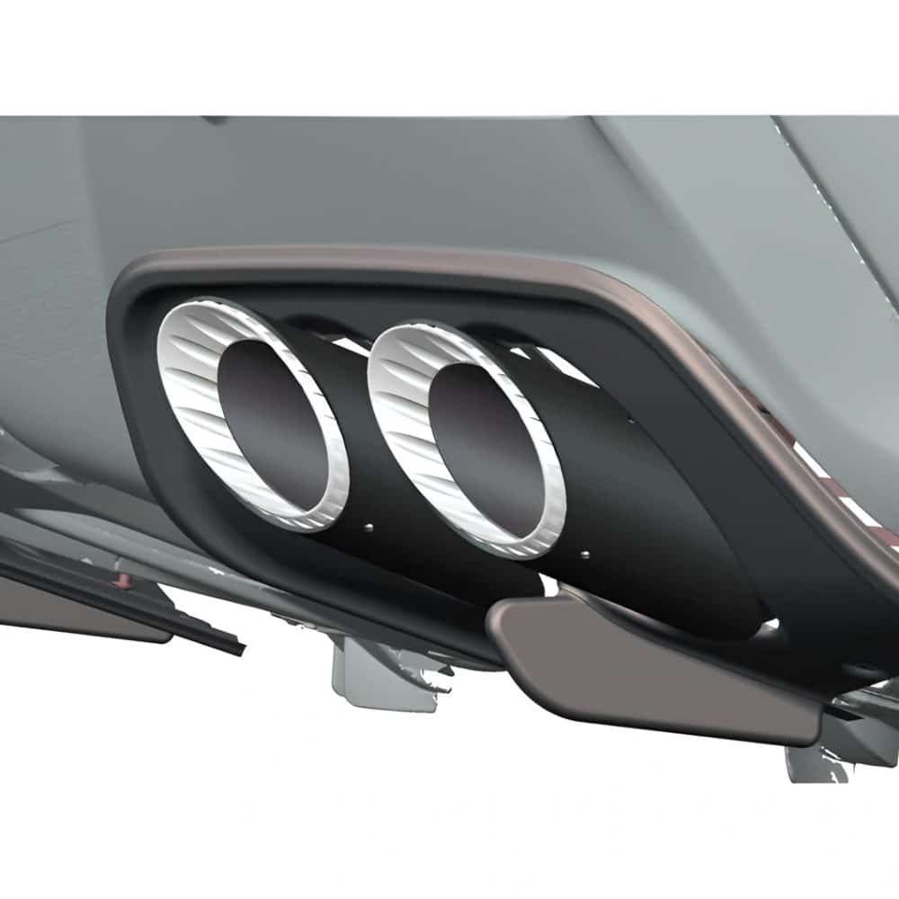 Capristo Valved Exhaust w/ Carbon Frame and Wicrom Tips for F167 Ferrari 12Cilindri