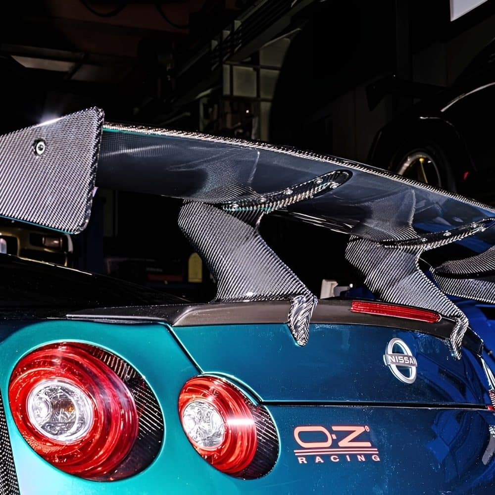 TOP SECRET Swan Neck GT Wing for R35 Nissan GT-R