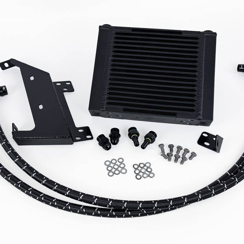 CSF #8375 Transaxle Cooler Kit for 2005-2006 Ford GT, full kit overview