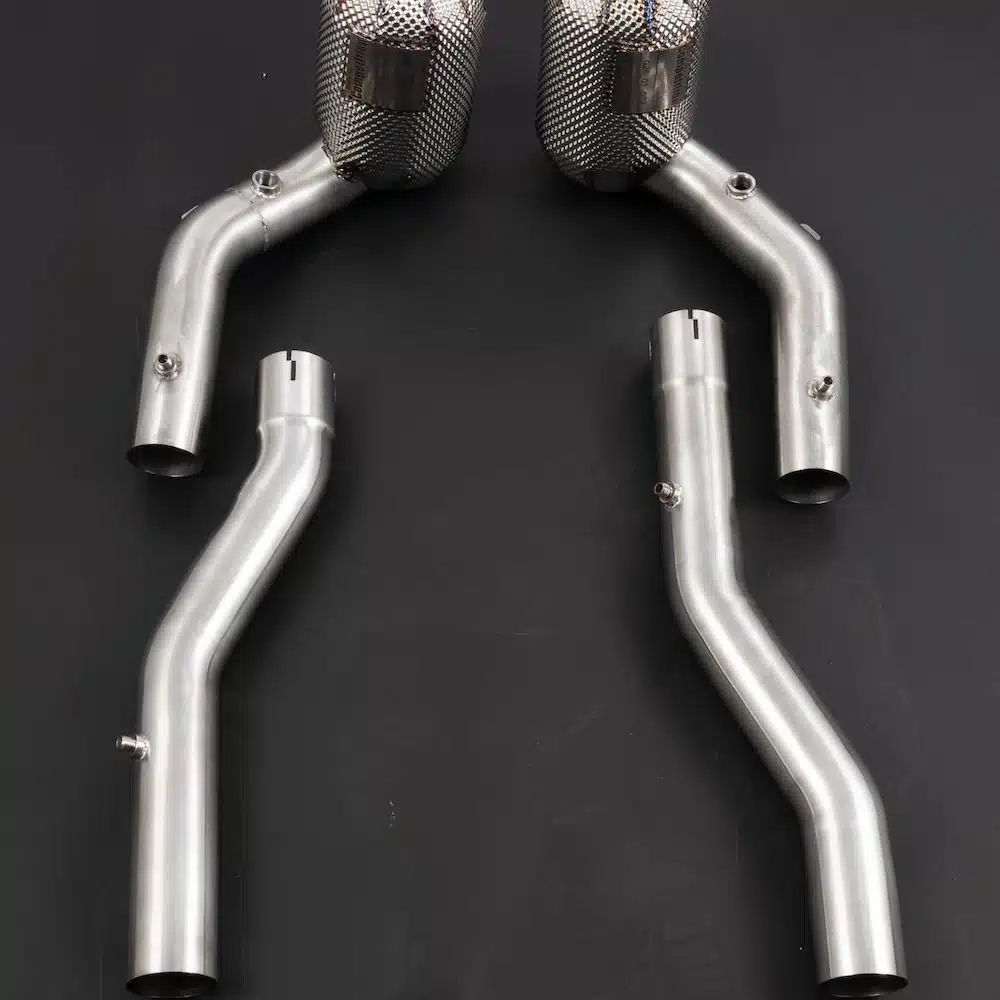 Capristo Sport Downpipes w/ Heat Protection for F169 Ferrari Roma [02FE13003003/02FE13003008]