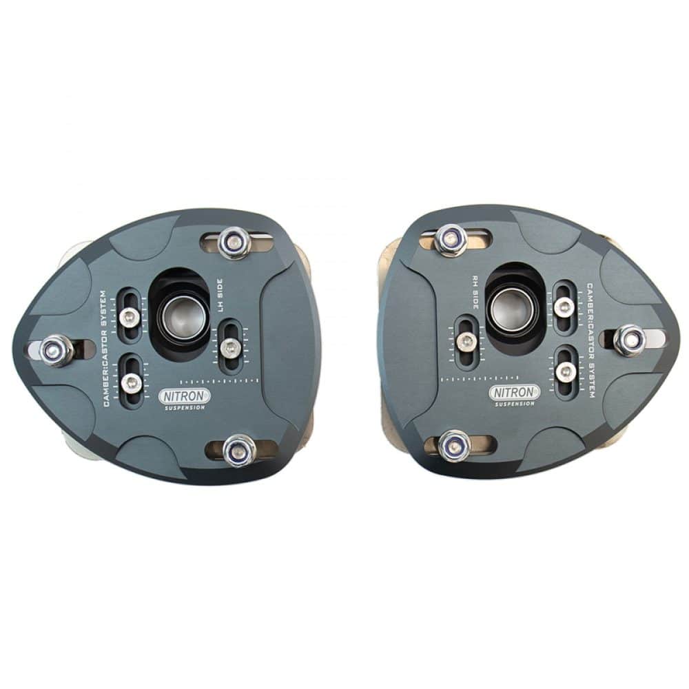 Nitron Adjustable Front Top Plates for E86 BMW Z4 M - Overview of Pair