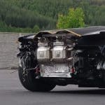 Capristo Valved Race Exhaust w/ Heat Protection for LB744 Lamborghini Revuelto [02LA14803007] Installed - Rear Corner View