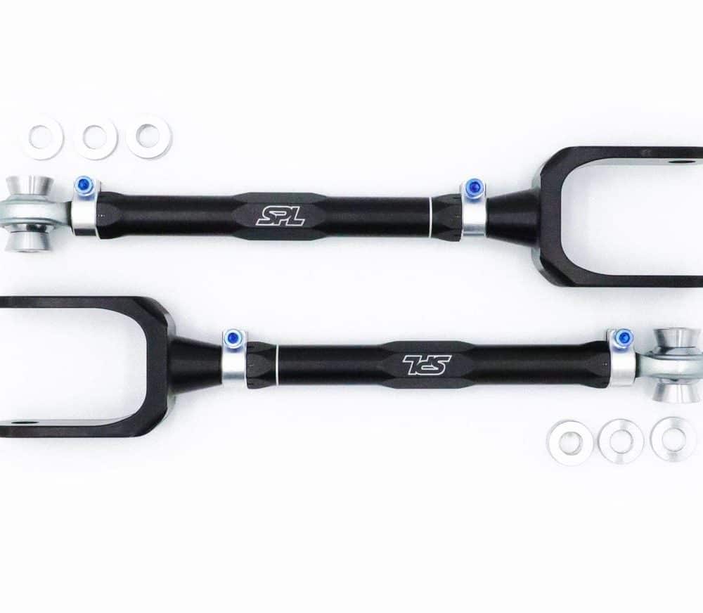 SPL Parts Adjustable Front Caster Arms with Anti-Dive Geometry for Porsche 911 (991), Boxster (981 and 982/718), and Cayman (981 and 982/718)