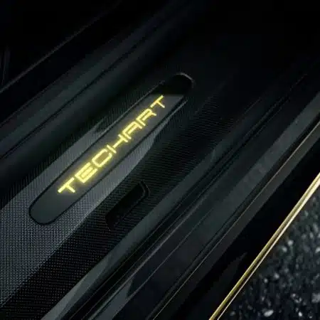 TECHART Carbon Door Guards with Illuminated Lettering for 992.1 & 992.2 Porsche 911