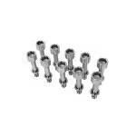 Exotic Car Gear Polished Titanium 2-Piece Extended Wheel Bolt Set (10-pieces) for Ferrari 458, 488, 599, 812, F8, F12, FF, GTC4Lusso, Portofino, and SF90 - Overview of Set