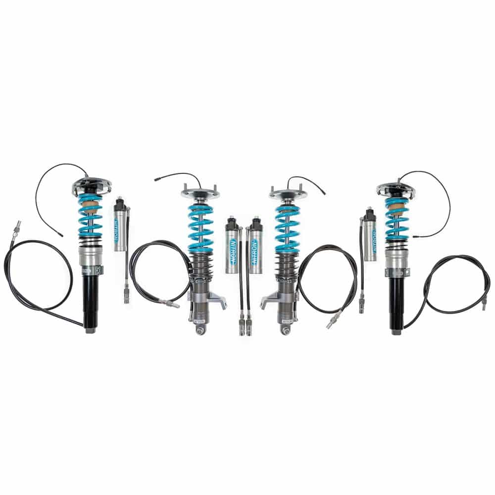 Nitron elec-TRON R3 Coilover Kit with Standalone FAL for 996 Porsche 911 Carrera / GT2 / GT3 - Overview of Kit