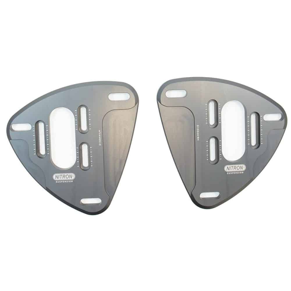 Nitron Front Adjustable Top Plates for 987 Porsche Boxster and Boxster S / Cayman, Cayman R, and Cayman S - Top Overview