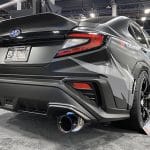 HKS WRX Ducktail Spoiler (Rear passenger view)