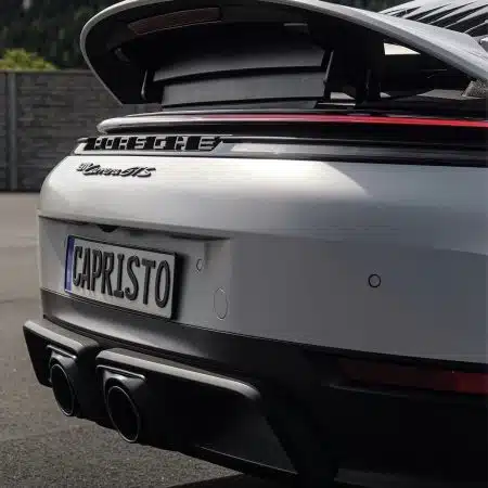 Capristo Valved Racing Exhaust w/ Sport Cats and Heat Shield for 992.2 Porsche Carrera GTS (with OE Actuators) [02PO11503026/02PO11503018]