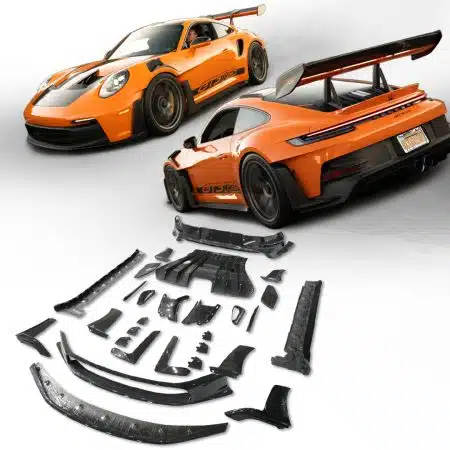 Auto Addict USA Pre-Preg Dry Carbon Fiber 28-Piece Track Package Kit for 992 Porsche 911 GT3 RS
