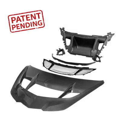 Auto Addict USA ZTK Type-OEM Dry Carbon Fiber 6-Piece Functional Hood Kit for C8 Chevrolet Corvette ZR1 and ZR1X