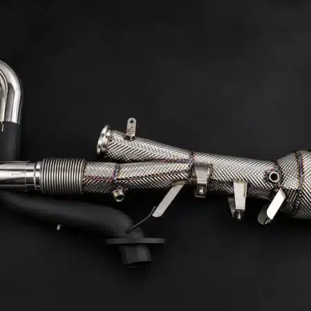 Capristo Valved Racing Exhaust w/ Sport Cats and Heat Shield for 992.2 Porsche Carrera GTS (with OE Actuators) [02PO11503026/02PO11503018]
