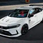 Voltex fl5 Civic Type R Hood - Installed - Front Corner View