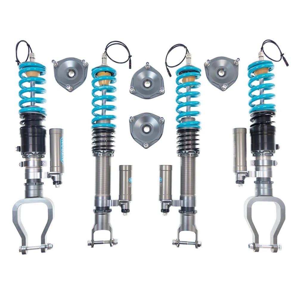 Nitron elec-TRON R3 Coilover Kit w/ Standalone FAL for R35 Nissan GT-R with Piggyback Reservoirs - Overview of Kit