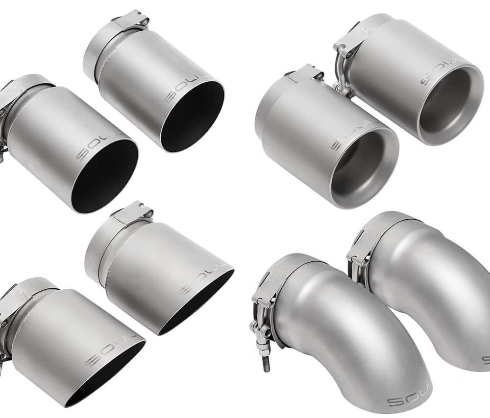 SOUL Performance Exhaust Tips for Porsche 991.2 Carrera (with PSE) Bolt On