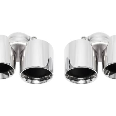 SOUL Performance Polished Chrome Exhaust Tips for 991.1 Porsche 911 Carrera (non PSE) [POR.991B.POL]