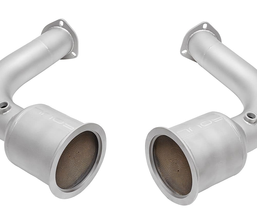 SOUL Performance Sport Catalytic Converter Downpipes for Porsche 2019+ Cayenne 4.0L TT