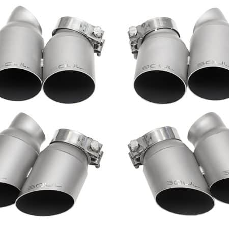 SOUL Performance Bolt-On Exhaust Tips for 991 Porsche 911 Turbo & Turbo S